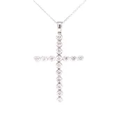 14KW 16 Diamond Cross Fashion Pendan