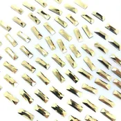 2555 Swarovski Cosmic Baguette Crystal Aurum Flatback