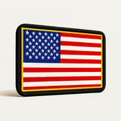 American Flag Patch – Patriotic Embroidered Sew-On Design