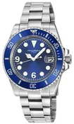 4A512UBB Men's Haurex Italy Barracuda Blue Sunray Dial Watch