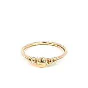 Gold Custom Stacked Ball Ring