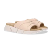 Giovanni Fabiani Women's Erin Nude Smooth Leather Slide Sandal