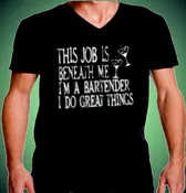 BARTENDER  V-Neck 213