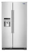 36-Inch Wide Side-by-Side Refrigerator with Exterior Ice and Water Dispenser - 25 Cu. Ft. | Appliances 4 Less