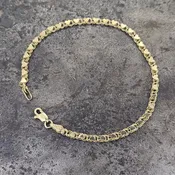 10k 7" Heart Bracelet