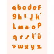 ABC Buddies Print in Red