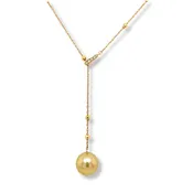 Adjustable Golden Pearl Lariat