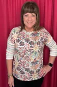 3/4 Sleeve Crew Neck Top