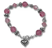 10mm, 8mm Crystal Bracelet