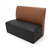 35% Off Special - Norway Flat Restaurant Booth - Premium Upholstery - Black Seat  (Limited Time Offer)