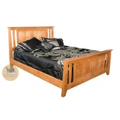Bryce Canyon Bed with Slat Panel Headboard and Footboard - Cal King size