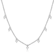 3 Prong Diamond Drop Necklace