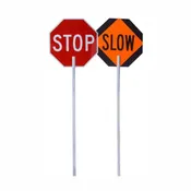 ABS Plastic STOP/SLOW Paddle | Flagger Sign | Eastern Metal