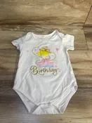 1st Birthday Bodysuit White sz 12m