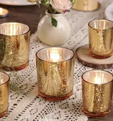 KACIE Gold Candle Holders | QTY 100 — Fern Hill Design