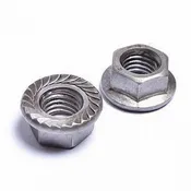 1/2-13 Serrated Hex Flange Nut Grade 5 Zinc Finish
