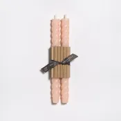 10" Rope Taper Candles: Blush