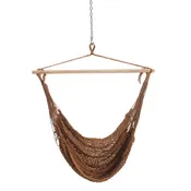 Deluxe Polyester Rope Swing Chair - Antique Brown