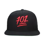 702 Emoji Black/Red Snapback
