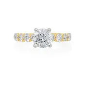 Brilliant Round Solitaire