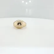 10K Yellow Gold Dome Pinky Ring