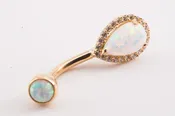 Pear Gem Ring — Body Jewlz
