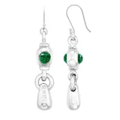 Aretes Ponza Jade Silver