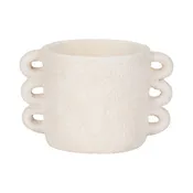 10" Arch Handle Planter, White