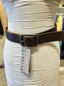 Bedstu Drifter Belt in Brown Abrasive