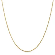 0.85MM Rope Chain Necklace in 14K Yellow Gold, 16" Length
