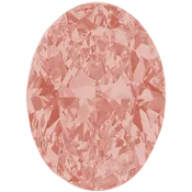 0.6 Carat Oval Fancy Pink Brown Color VS2 Clarity
