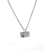 Blue Diamond Snowflake Pendant