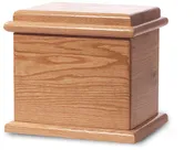 Deluxe Wood Urn –  Oak Natural Stain