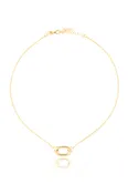 925 Gold Plated Single Long Link Necklace