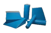 AliMed® Antimicrobial-treated Therapy Positioners Therapy Exercise Roll Blue Foam / Vinyl 4 X 24 Inch