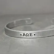Alpha Omega Epsilon Cuff Bracelet