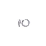 0.11Ct VVS/FG Diamond Clipon Earrings in 18K White Gold