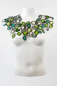 Annemieke Broenink Circle Necklace Key Lime & Aqua