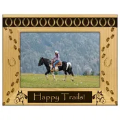 Engraved Alderwood Frame - A-FRM_-10-0011 - Happy Trails