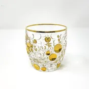 24K Gold Whiskey Glass - Murano Glass, Venice — Poppi Italian Leather