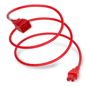 10ft - C20 to C15 15 amp Power cord 10 feet - Red