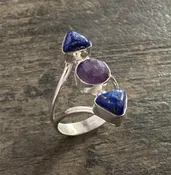Lapis & Amethyst Ring - Size 9