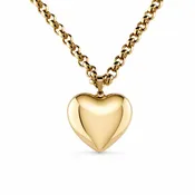14K Small Bubble Heart Pendant