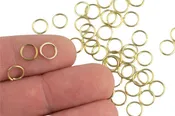 0.8mm Thickness Jump Ring- 7mm- 14kt Golden color- Gold Plated Jump Ring- Basic Sizing- Brassy Color