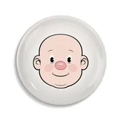 Food Face Ceramic Dinner Plate