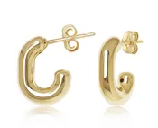 14k 'J' Hoops