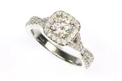 1.04ctw Diamond Vera Wang Bridal Set