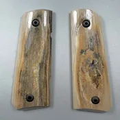 1911 COMPACT Mammoth Ivory  Bark Grips OM13 NEW!