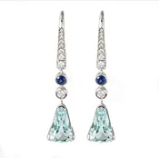 Aquamarine Dangle Earrings