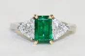 Emerald and Diamond Ring – 1.04ct.